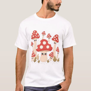 Camiseta Adorable Familia Mushroom
