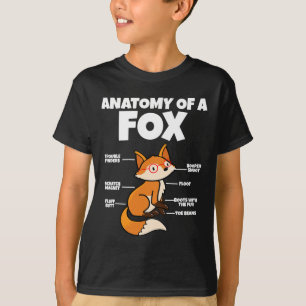 Camiseta Adorable Fennec Fox I Fox Lover I Anatomía De Un Z