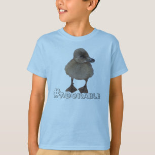 Camiseta Adorable Fotografía Gris Duckling Personalizada