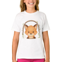 Camiseta Adorable Fox Peek para Niños – Estilo de