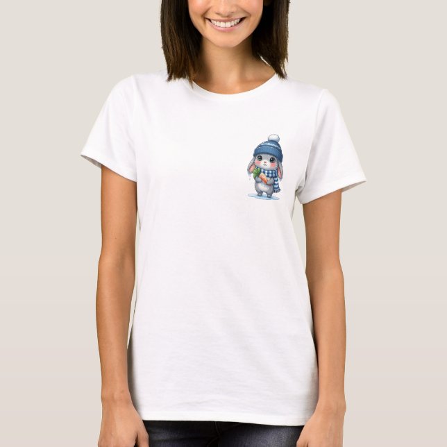 Camiseta Adorable Freezing Bunny with Frozen Carrot (Anverso)