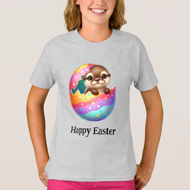 Camiseta Adorable Funny Cum Easter Otter Baby (Anverso)