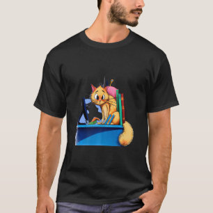 Camiseta Adorable gato mow kitty retrato lindo gatito gatit