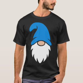 Camiseta Adorable Gnome de Navidad con Sombrero Azul