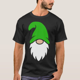 Camiseta Adorable Gnomo de Navidad con Sombrero Verde Claro