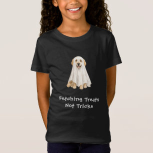Camiseta Adorable Golden Retriever Fantasma de Halloween