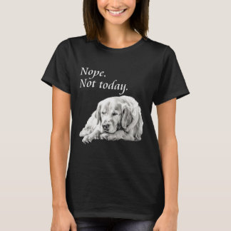 Camiseta Adorable Golden Retriever No Hoy Lazy Dog