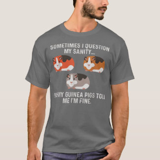 Camiseta Adorable gracioso cerdo guineano me dijo que estoy