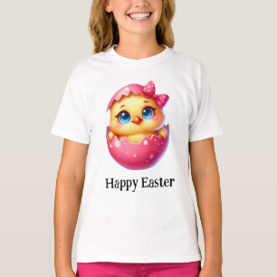 Camiseta Adorable Gracioso Cute Pascua Bebé Chick Huevo ros