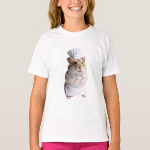 Camiseta Adorable Hámster Chef Pequeño para Niños