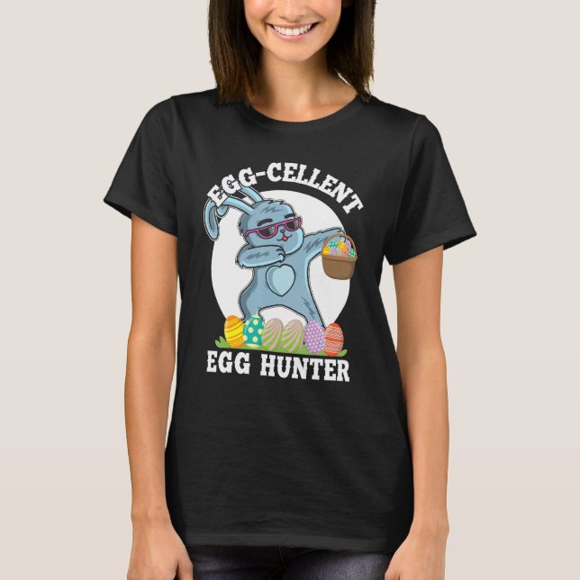 Camiseta Adorable Happy Easter Tee Dabbing Rabbit Egte Hunt (Anverso)