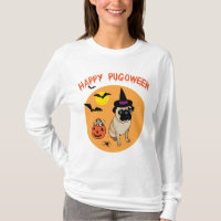 Adorable Happy Pugoween Tees