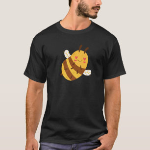 Camiseta Adorable Happy Wild Bumble Abeja Ojos Amor Flo