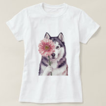 Adorable Husky Watercolor Ilustracion