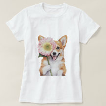 Adorable Ilustracion de acuarela Corgi