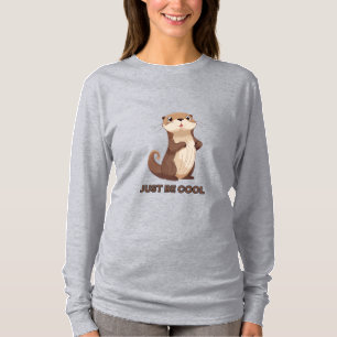 Camiseta Adorable Ilustracion de Personalizado Otter "Sólo