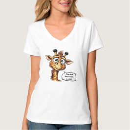Camiseta "¡Adorable jirafa en acción!"