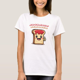 Camiseta Adorable Kawaii Pan T-Shirte Cute y acogedor Bake