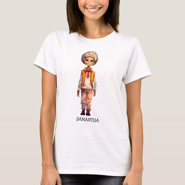 Camiseta Adorable Kid Zombie - Cute Halloween (Anverso)