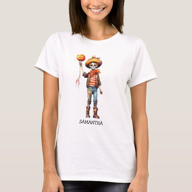 Camiseta Adorable Kid Zombie - Cute Halloween (3) (Anverso)