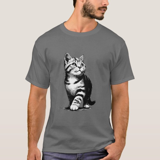 Camiseta Adorable Kitten Pawsitively Charming Pet Lover (Anverso)