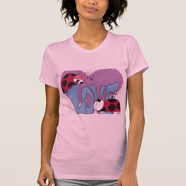 Camiseta Adorable Ladybug Love Personalizado (Anverso)