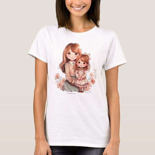 Camiseta Adorable mamá y yegua (Anverso)
