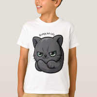 Adorable Moody Gray Kitty Personalizado