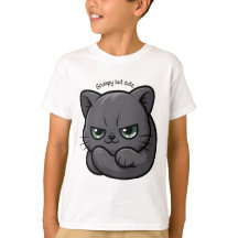 Adorable Moody Gray Kitty Personalizado