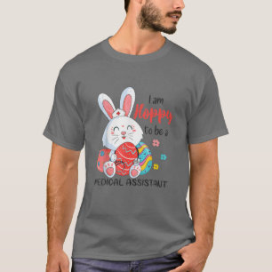 Camiseta Adorable Para Ser Auxiliar Médico Bunny Eggs St