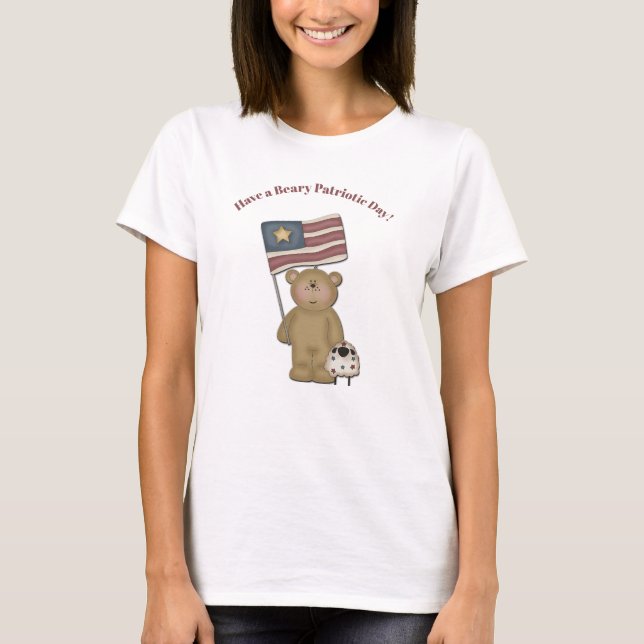 Camiseta Adorable Patria Teddy Bear y Lamb T-S (Anverso)