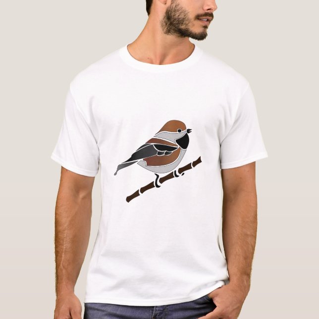 Camiseta Adorable Personalizado de pájaros boreales de poll (Anverso)