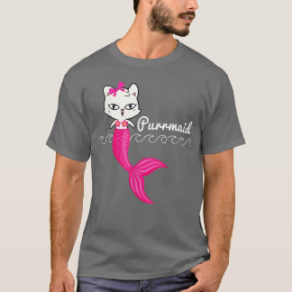 Camiseta Adorable Purrmaid T  Women Girls Mermaid s