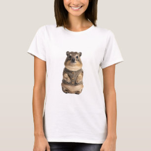 Camiseta Adorable Quokka con Chaleco de Fleece