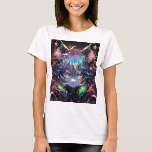 Camiseta Adorable Rainbow Catgirl Furor Anime