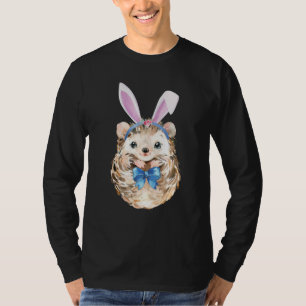 Camiseta Adorable Semana Santa Hedgehog Bunny Ears Hedgehog