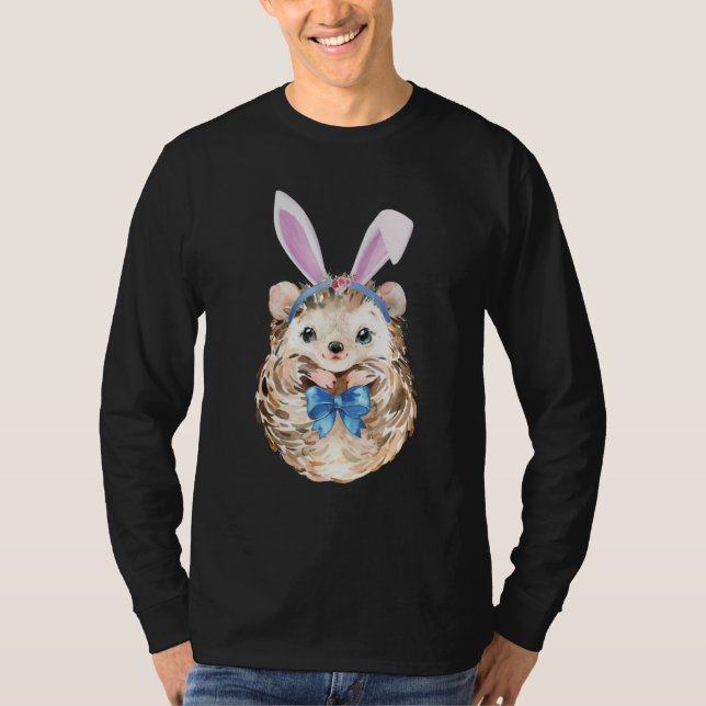 Camiseta Adorable Semana Santa Hedgehog Bunny Ears Hedgehog (Anverso)
