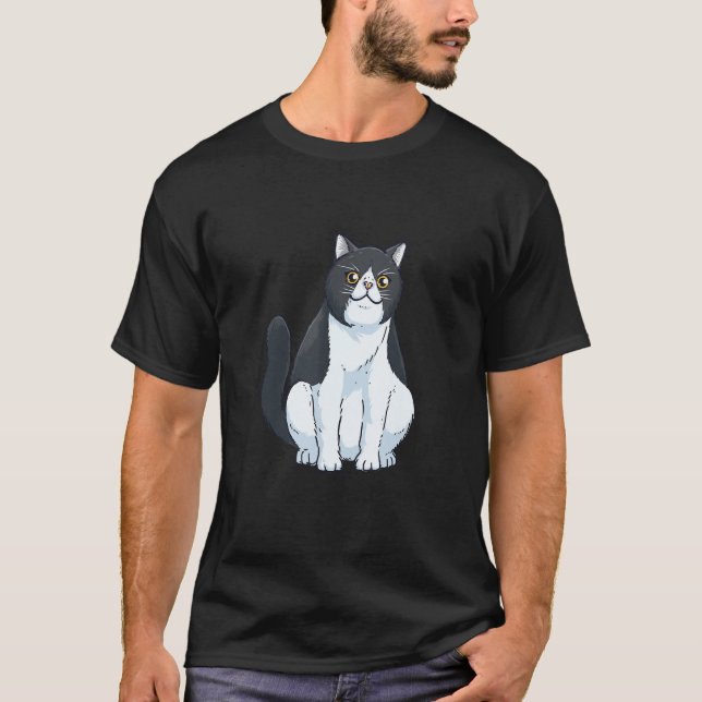 Camiseta Adorable Sitting Exotic Shorthair Cat Owner (Anverso)