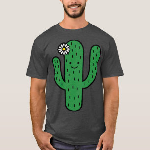 Camiseta Adorable sonriente Saguaro Cactus Doodle