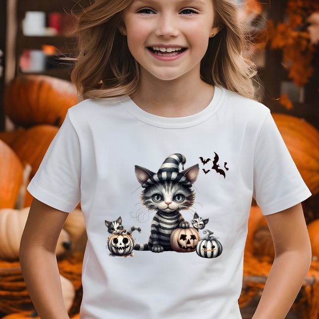 Camiseta Adorable Spooky Halloween Kitten (Subido por el creador)
