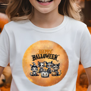 Camiseta Adorable Spooky Halloween Kitten