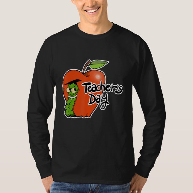 Camiseta Adorable Teacher's Day Apple Design - Perfect for  (Anverso)