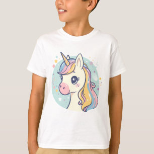Camiseta Adorable Unicornio Pastel – Diseño de Fantasía Enc