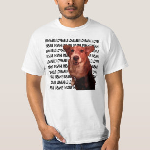 Camiseta Adorable y loco.