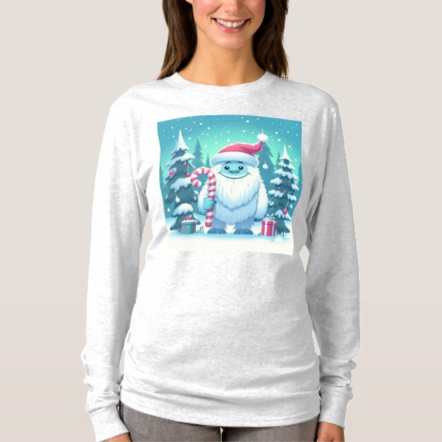 Camiseta Adorable yeti de Navidad/invierno (Anverso)