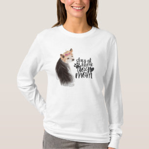 Camiseta Adorable Yorkie - Quédate En Casa Perro Mamá