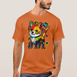 Camiseta Adorable zombi Shiba Inu toon para perro y SciFi