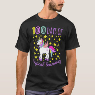 Camiseta Adorables 100 Días De Escuela De Aprendizaje Mágic