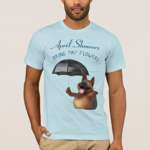 Camiseta Adorables 3D Universe Cute Perro Abril Duchas T-Sh