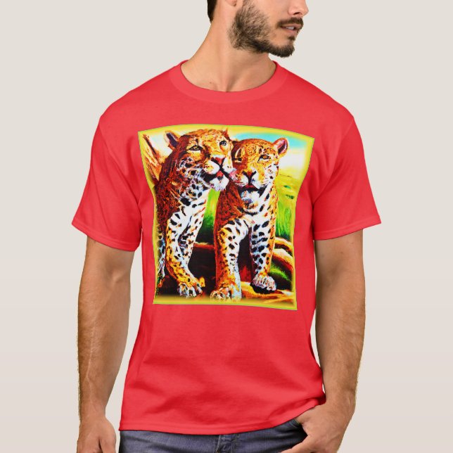 Camiseta Adorables cachorros de jaguar en la jungla. ¡Hazte (Anverso)